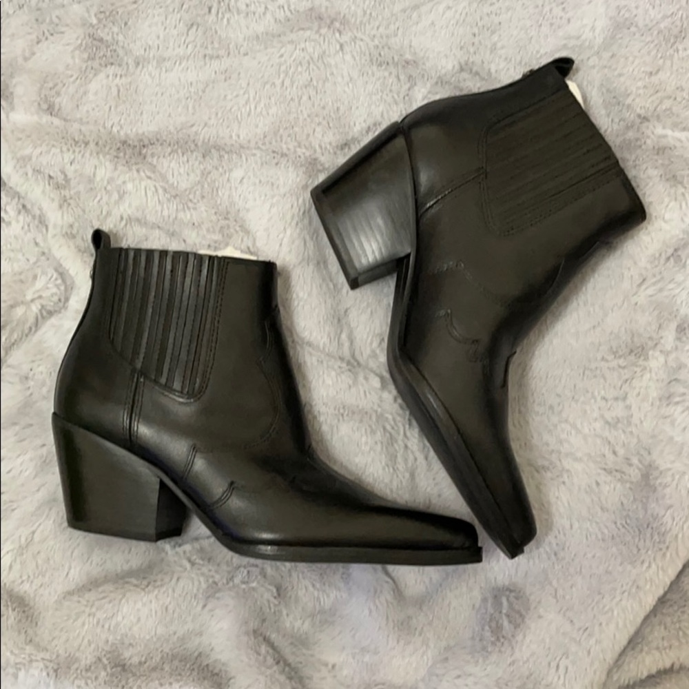 Sam Edelman Winona Black Leather boots size 6.5M